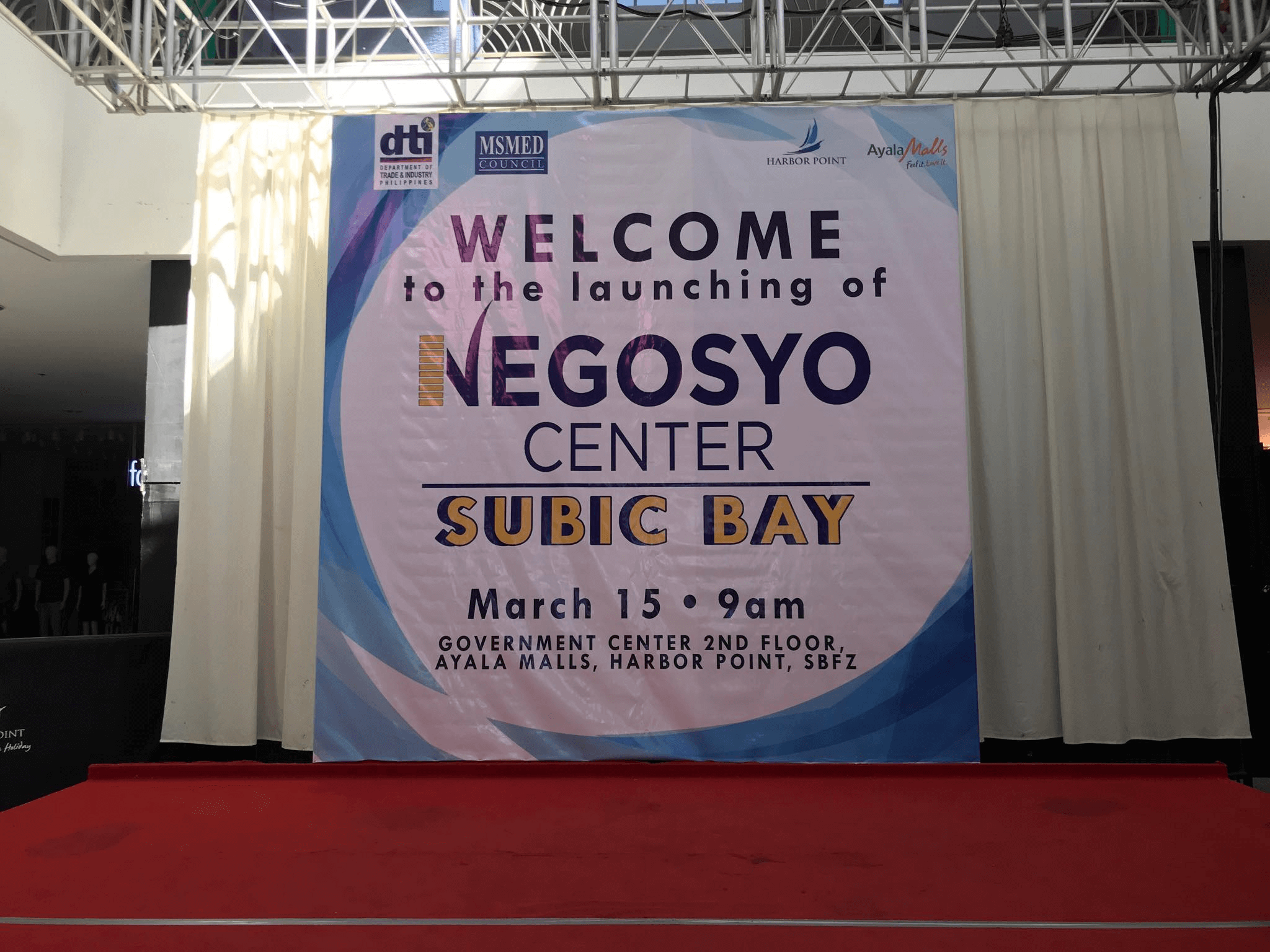 Launching of Negosyo Center at Harbor Point Ayala Malls